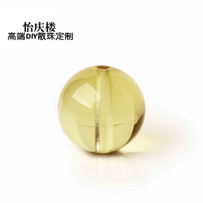 少裂无染色天然巴西橘黄散珠