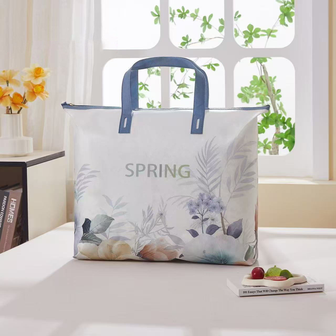 家纺包装夏凉被礼品袋无纺布拉链手提空调毯被子衣服环保袋四件套,收纳整理,被子防尘袋,淘宝优惠券,粉丝福利购,淘宝优惠卷