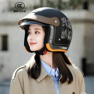 3C认证女士高颜值头盔电动车