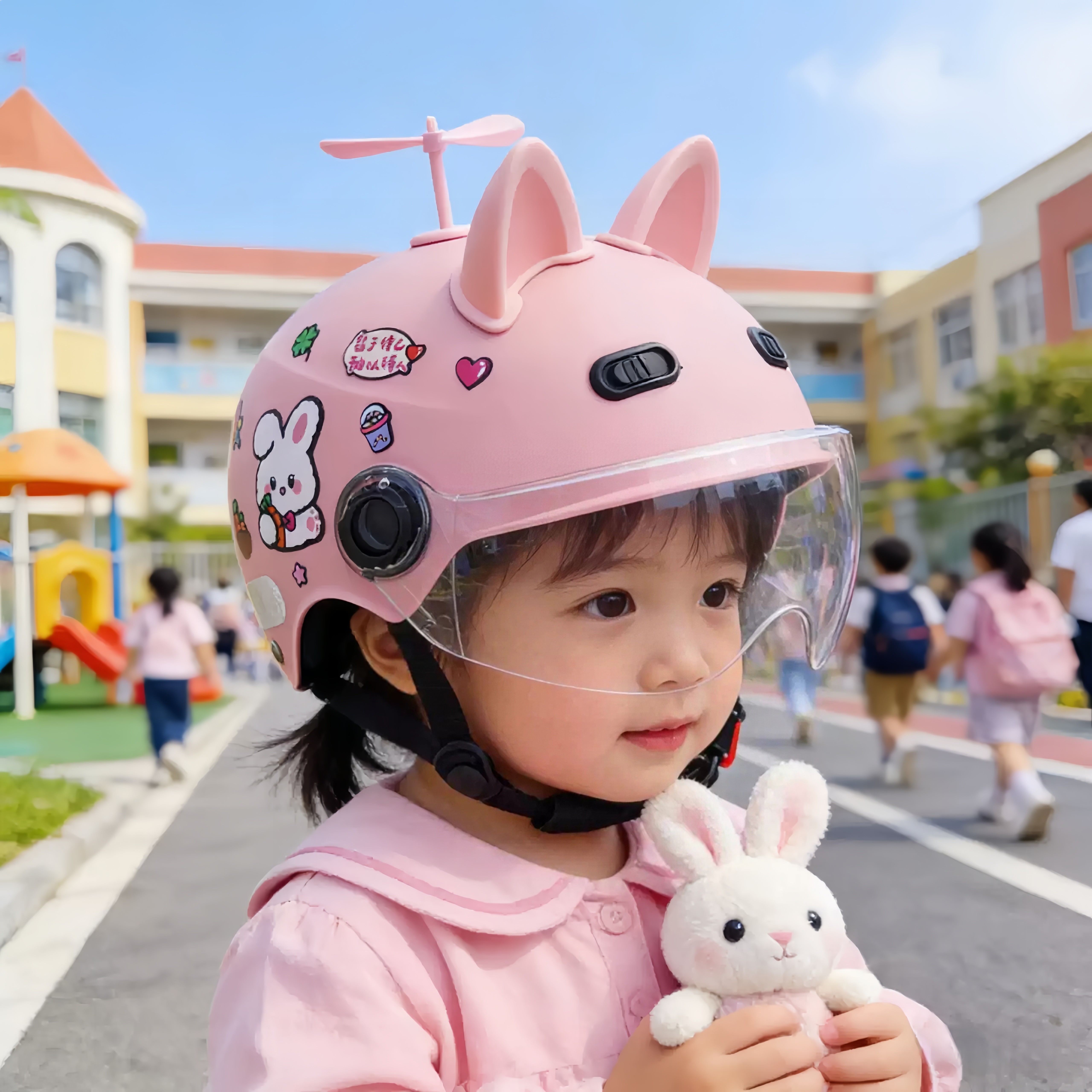 儿童头盔女孩3C认证特种兵超轻