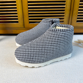 棉鞋 男女同款 加绒加厚老北京中老年人手工布棉鞋 冬季 时尚 保暖防滑