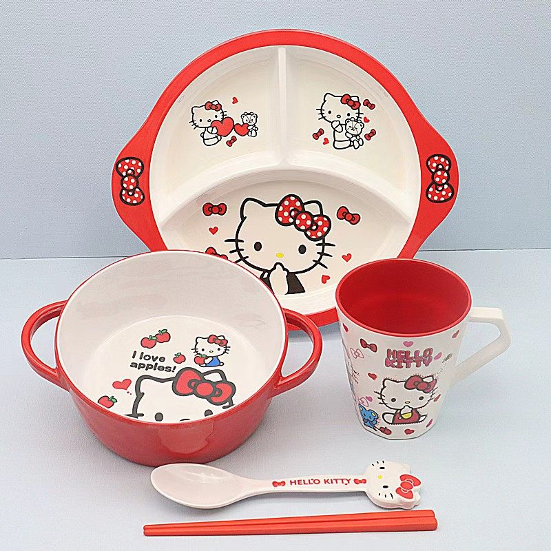 凯蒂猫双耳泡面碗可爱高颜值宿舍办公室上班族打饭碗大容量带把手