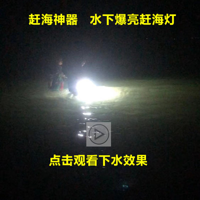 新款led爆亮夜晚水下照明灯