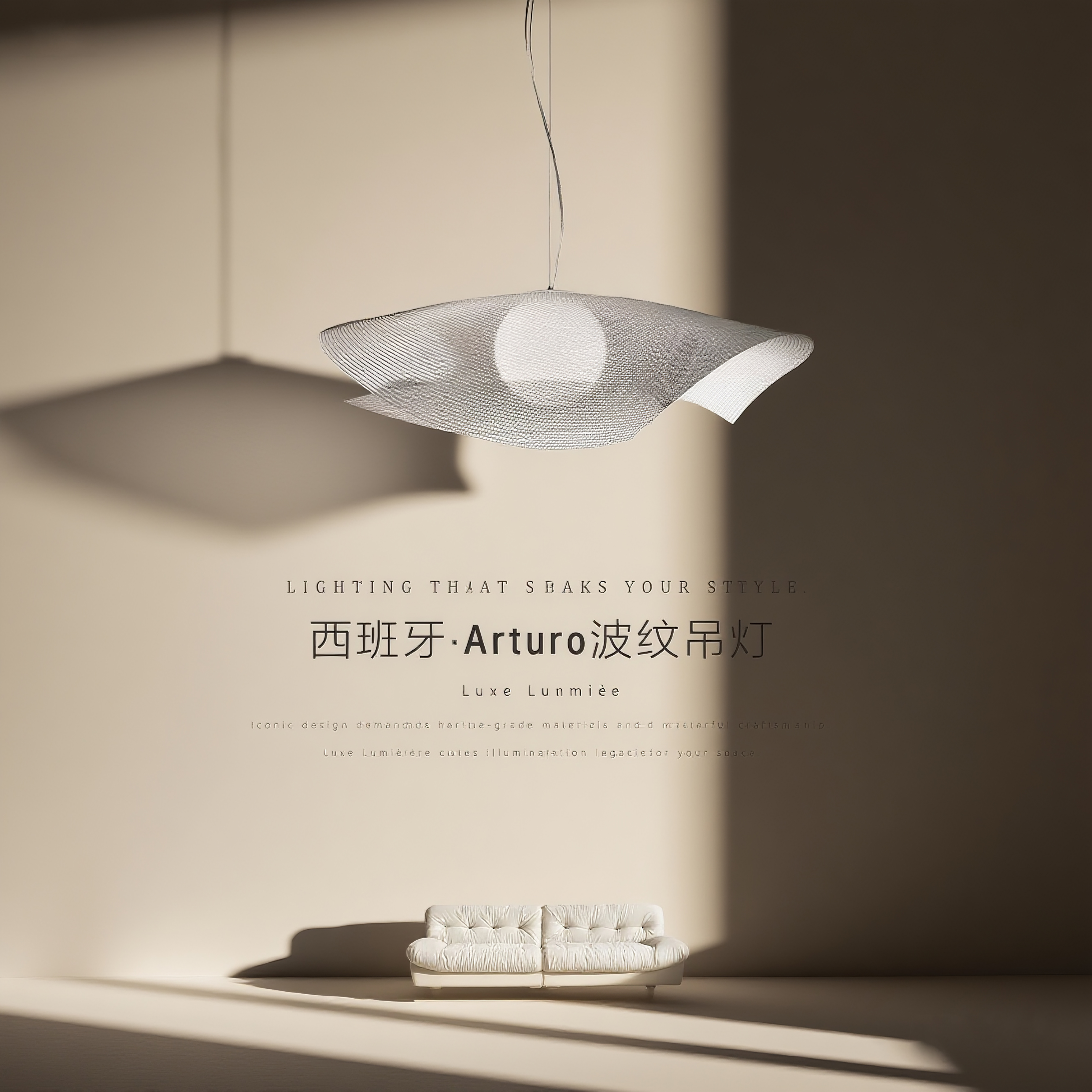 西班牙Arturo波纹极简吊灯