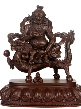 纯铜白财神摆件工艺品