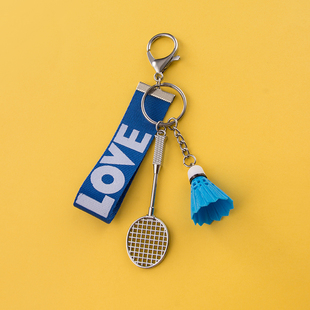 羽毛球钥匙扣挂件创意个性汽车钥匙链圈环锁匙扣小礼品男女生礼物