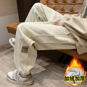 束脚宽松秋冬季潮流休闲裤男青春流行长裤潮 K629P48图片