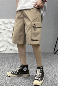 夏季中裤男多袋裤宽松短裤3318