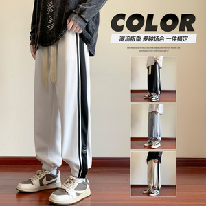 秋季新款男士宽松卫裤个性休闲运动裤韩版束脚裤潮XZ1111~656P45图片
