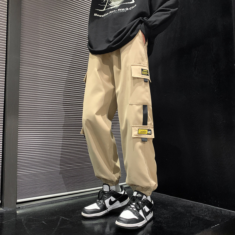 春夏休闲裤男宽松多袋裤学生工装裤K72P35,男装休闲裤,星座1106-3（原星座1111）