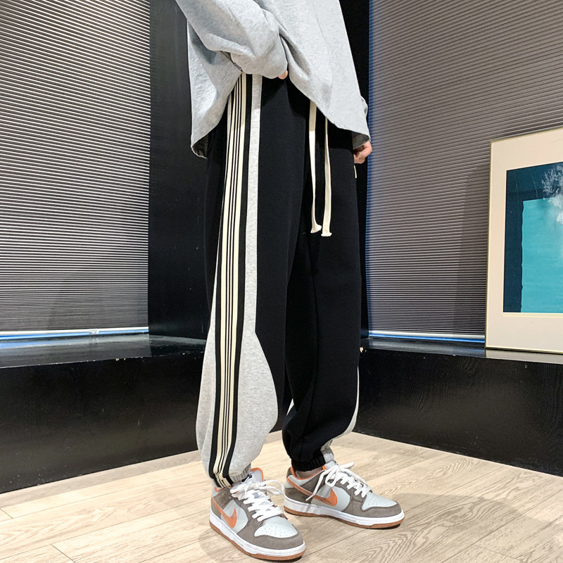 春季新款男士宽松卫裤运动裤韩版束脚男裤潮XZ1111-652P55,男装休闲裤,星座1106-3（原星座1111）