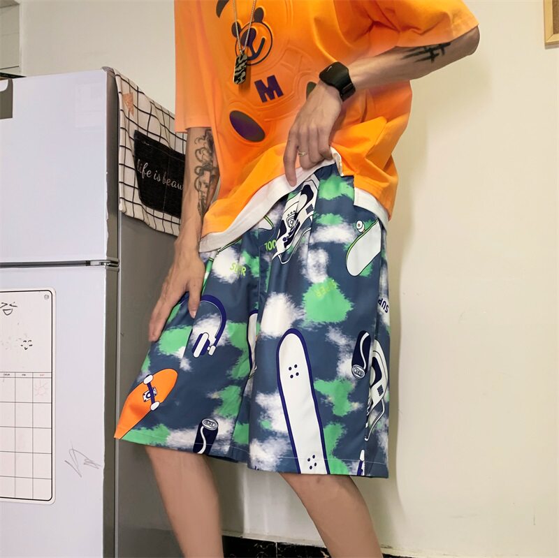 男士大码主推款夏季五分裤男短裤沙滩裤2202,男装休闲裤,星座1106-3（原星座1111）