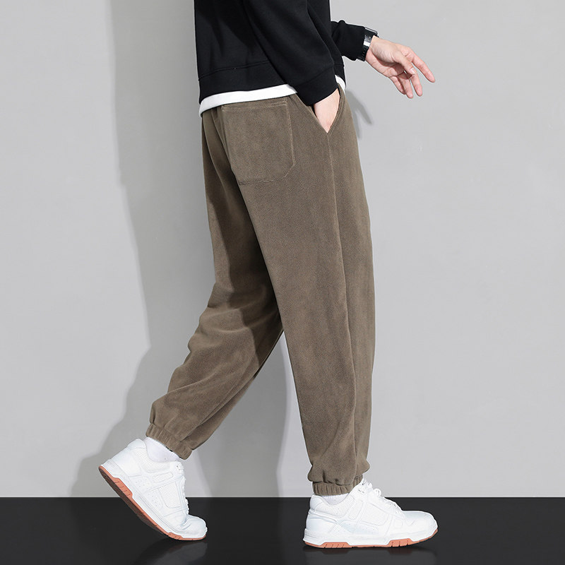 奥粒双面绒加厚男卫裤潮流休闲男裤青春流行男长裤K2811P50,男装休闲裤,星座1106-3（原星座1111）