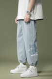 2021男士宽松束脚九分裤1536，男装休闲裤，星座1106-3（原星座1111）
