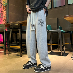 男春夏潮流运动卫裤长裤拖地休闲男直筒潮XZ1111K302P40图片