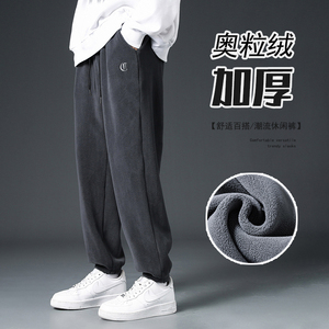 奥粒绒男士加绒卫裤 潮流休闲男裤青春流行男长裤K2810P50图片