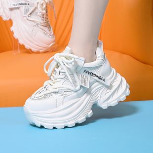 增高7cm老爹鞋女款2026新款春季小个子休闲运动鞋配阔腿裤的鞋子