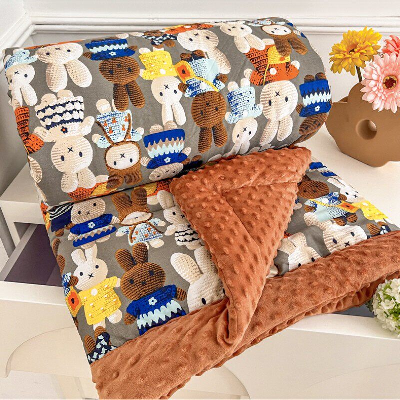 纯棉婴儿绒豆豆被官方旗舰店大豆蛋白春秋空调被单双人四季通用,床上用品,化纤被,淘宝优惠券,粉丝福利购,淘宝优惠卷