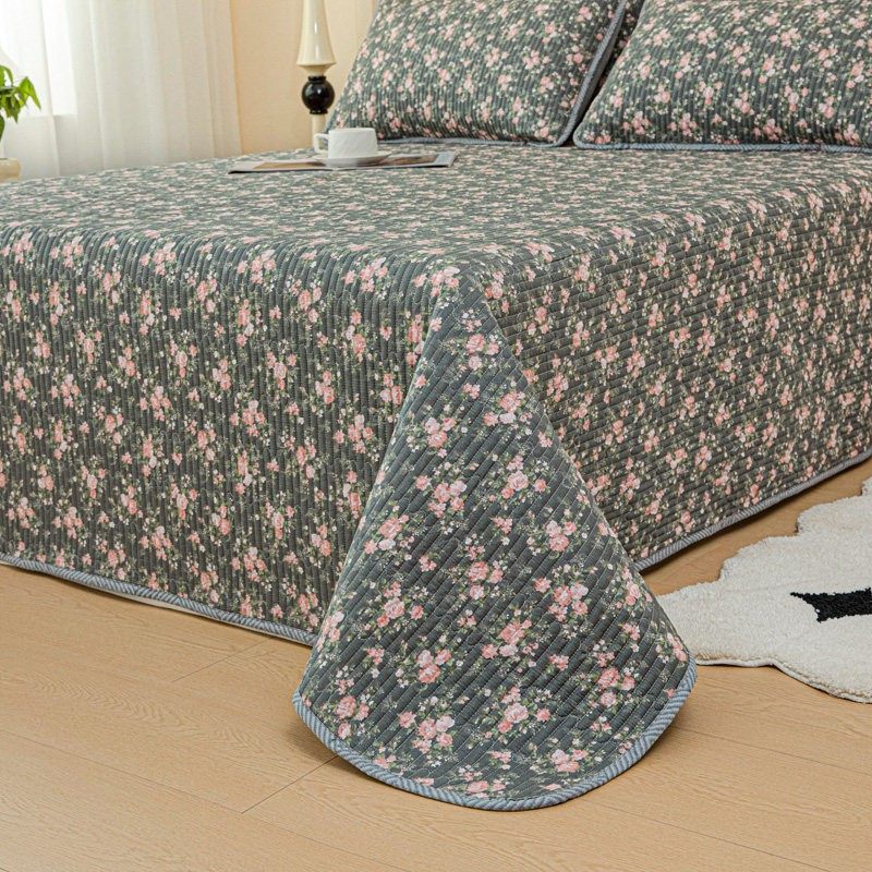 2025新款A类双面全棉夹棉床盖单件四季通用纯棉榻榻米床单三件套,床上用品,床盖,淘宝优惠券,粉丝福利购,淘宝优惠卷