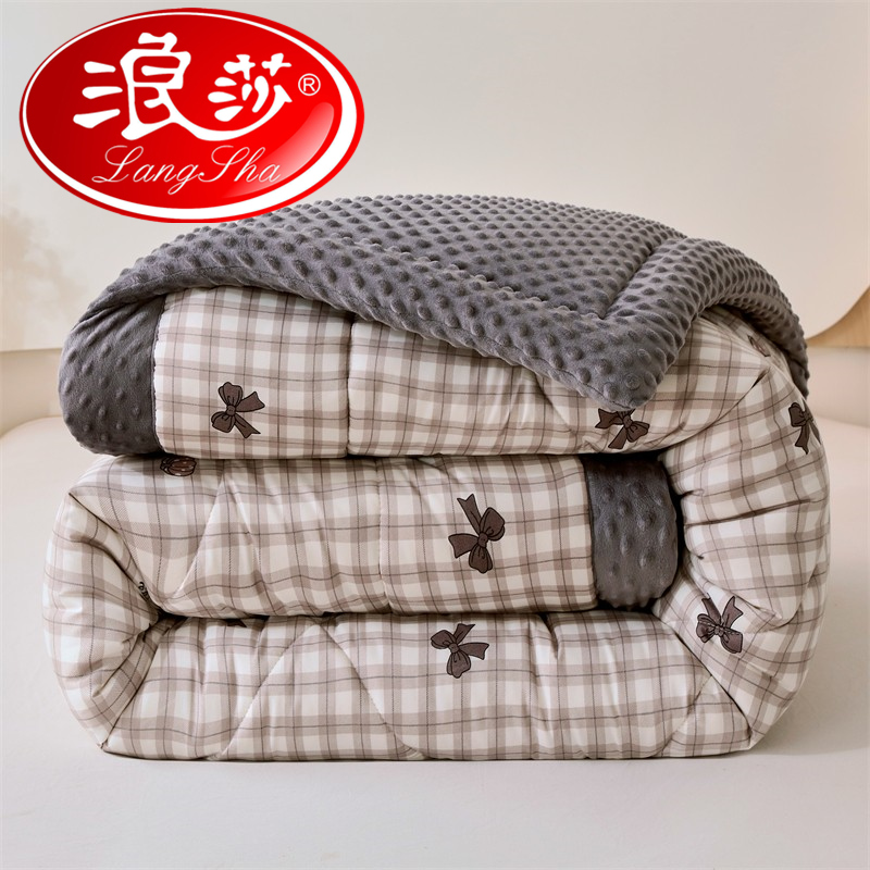 浪莎a类可机洗一体安抚豆豆被成人一体夏凉被儿童春秋被2025新款
