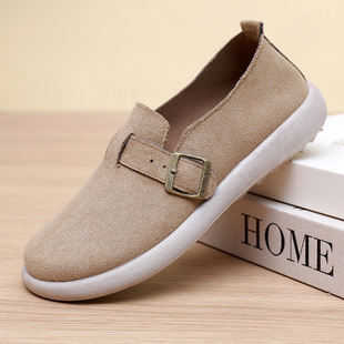 新款轻便软底勃肯鞋女鞋春秋款百搭休闲平底单鞋懒人一脚蹬妈妈鞋