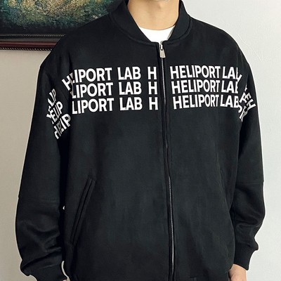 百搭麂皮上衣外套HELIPORT宽松