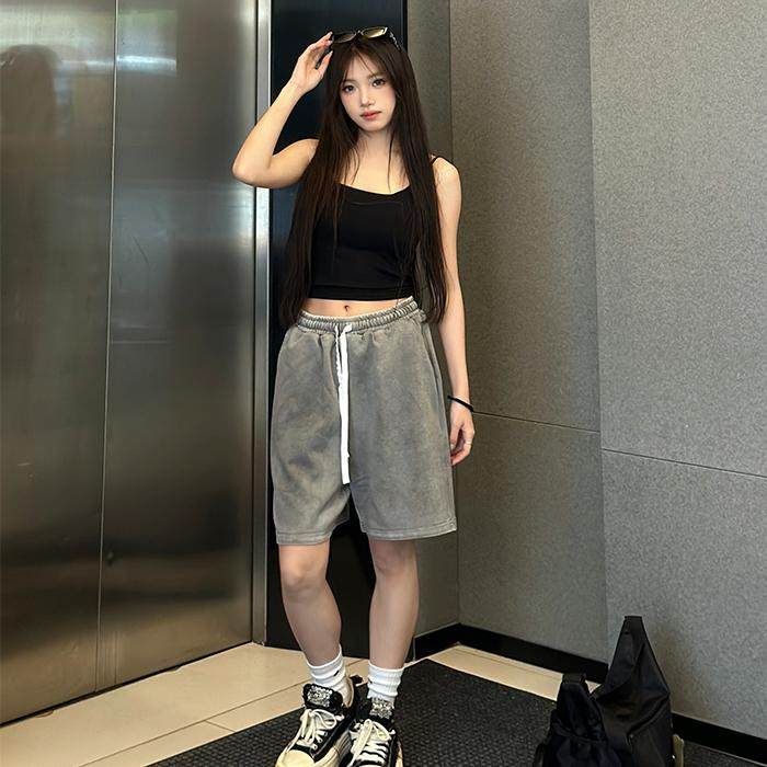 HELIPORT停机坪 脏脏水洗短裤五分百搭高街休闲夏季潮牌男女短裤,男装,短裤,淘宝优惠券,粉丝福利购,淘宝优惠卷