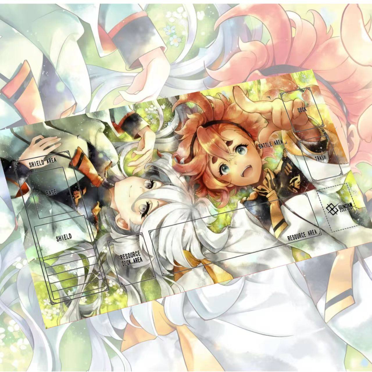 高达gcg卡垫牌垫定制单人拉克丝水星的魔女罕卡牌图playmat