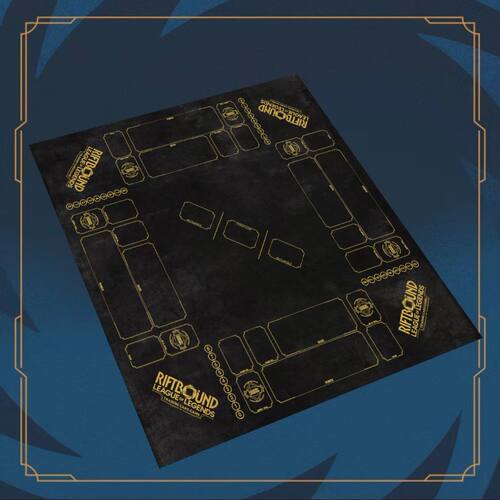 符文战场4人四人卡垫2v2牌垫英雄联盟对战垫riftbound桌游playmat