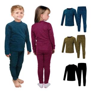 儿童超柔超轻速干滑雪内衣套装中间层户外保暖内衣抓绒秋衣秋裤