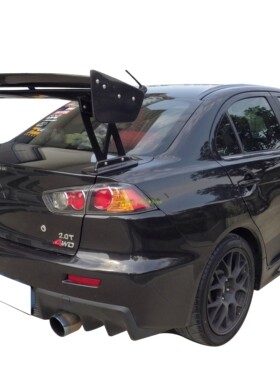 适用三菱汽车EVO10EVOLUTION X小包围改装升级碳纤维支架双层尾翼