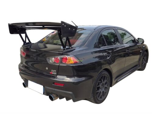 适用三菱汽车EVO10EVOLUTION X小包围改装升级碳纤维支架双层尾翼