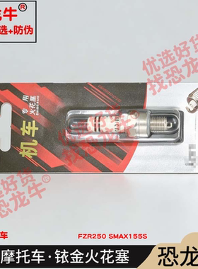 恐龙牛摩托车配件适用 FZR250 SMAX155S铱金火花塞
