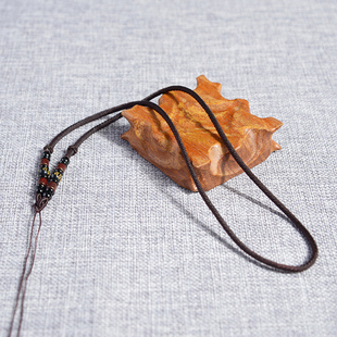 玉石牌吊坠挂件挂绳绳子楞严咒吊牌绳子六字真言珠项链护身符绳子