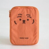 韩国卡通老虎刺绣旅游便携护照包大容量证件包现金票据收纳包卡包