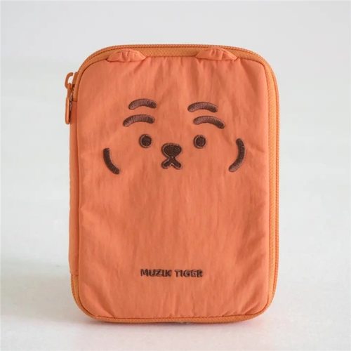 韩国卡通老虎刺绣旅游便携护照包大容量证件包现金票据收纳包卡包