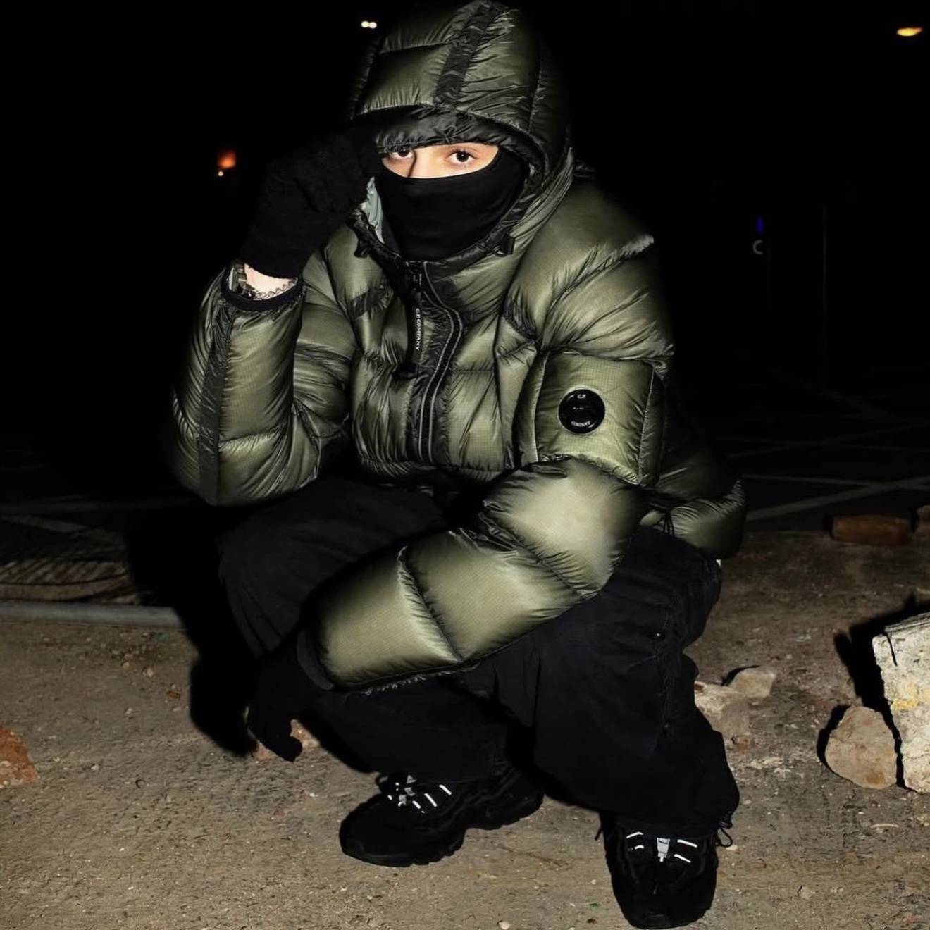 户外机能C.P徽章护目镜棉服