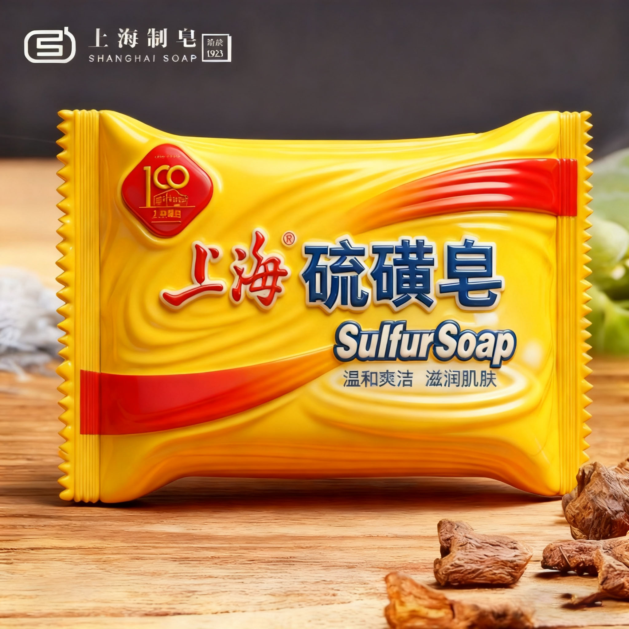 上海硫磺皂85g沐浴皂洗头洗脸