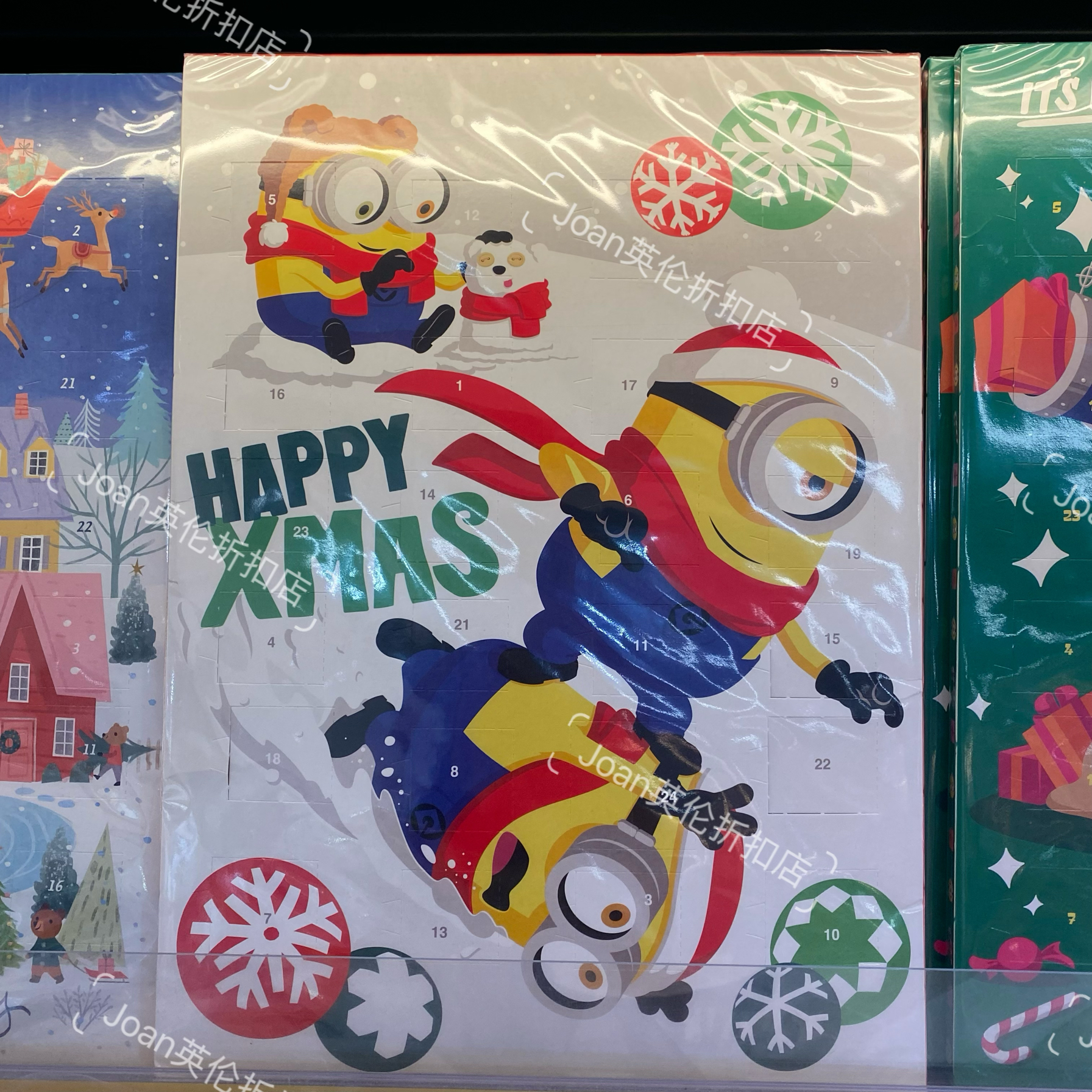 Windel坏蛋奖门人小黄人圣诞限定倒数牛奶日历