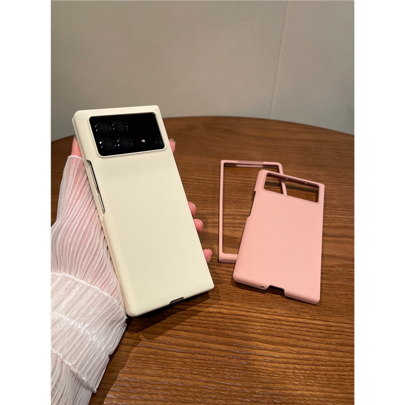 适用小米折叠屏mixfold3手机壳超薄MIX Fold3全包新款个性简约肤感磨砂纯色超薄男折叠保护套防摔轻奢女