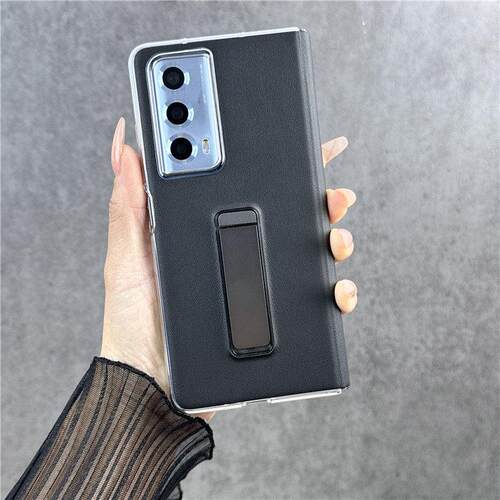 适用荣耀magicv2手机壳新款折叠屏v2至臻版中轴保护套官方同款支架外壳翻盖式智能视窗皮套全包防摔超薄素皮3