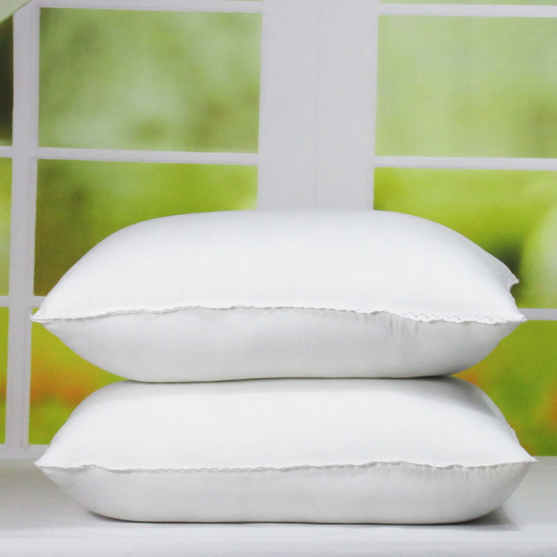 特价酒店磨毛枕芯成人纤维枕羽丝绒枕一对装学生单人蓬松枕包邮