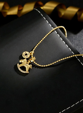 XKDDCT星星闪闪微镶项链女小众设