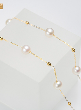 XKDDCT淡水珍珠纯手工满天星骨链