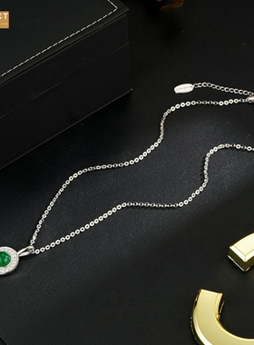 XKDDCT爆款新中式圆形吊坠项链通