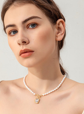 XKDDCT新款天然淡水珍珠项链轻奢