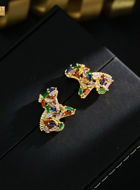 XKDDCT多巴胺彩色锆石小马吊坠项