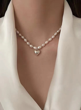 XKDDCT天然淡水项链56mm米珠简约