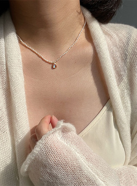 XKDDCT新款天然珍珠小米珠项链