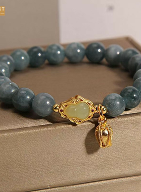 XKDDCT石蔚蓝色手链女好葫芦手串